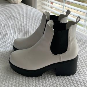 White Platform Boots